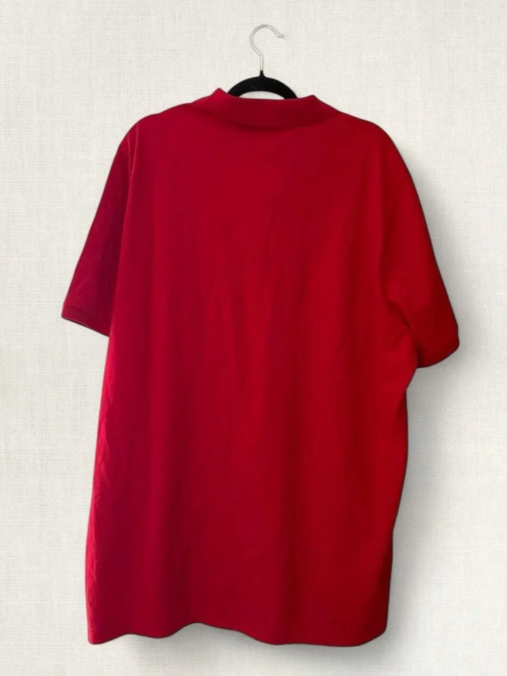 Ralph Lauren Red Men’s Polo with Multicolor Polo Player Embroidery